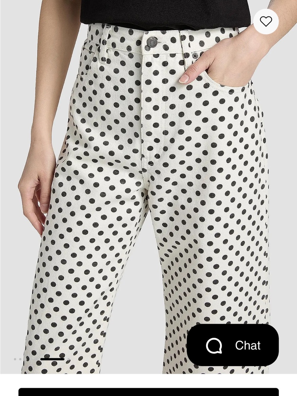 Frame Denim Polka Dot crop jeans - Picture 3 of 5